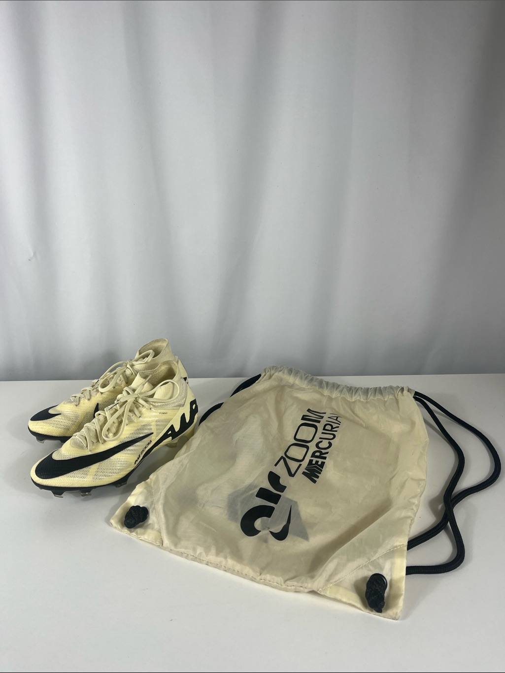 Nike Zoom Mercurial Soccer Cleats With Drawstring Bag - Yellow/Black